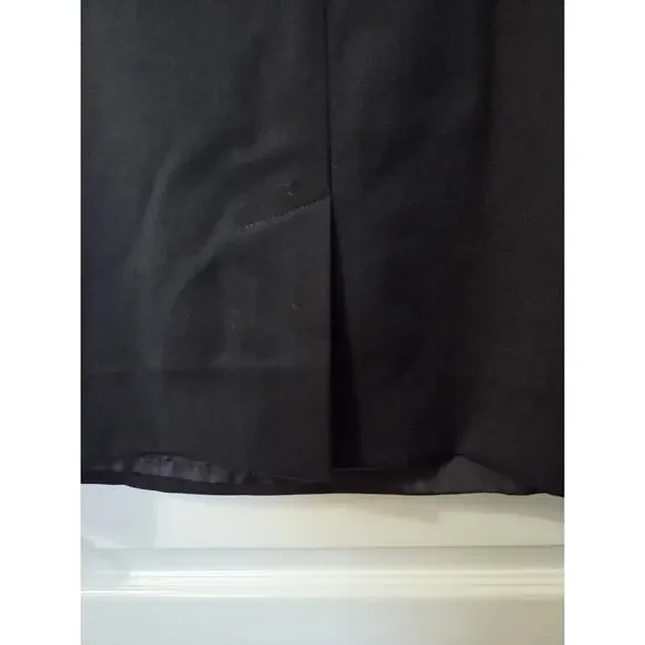 Brooks Brothers Loro Piana Italy Black Wool Sleeveless Classic Dress, Size 10 - Picture 15 of 15